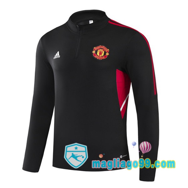 Magliago - Passione Maglie Thai Affidabili Basso Costo Online Shop | Felpe Allenamento Manchester United Nero 2022/2023