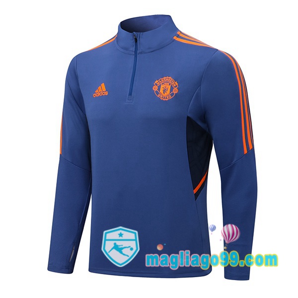 Magliago - Passione Maglie Thai Affidabili Basso Costo Online Shop | Felpe Allenamento Manchester United Blu 2022/2023