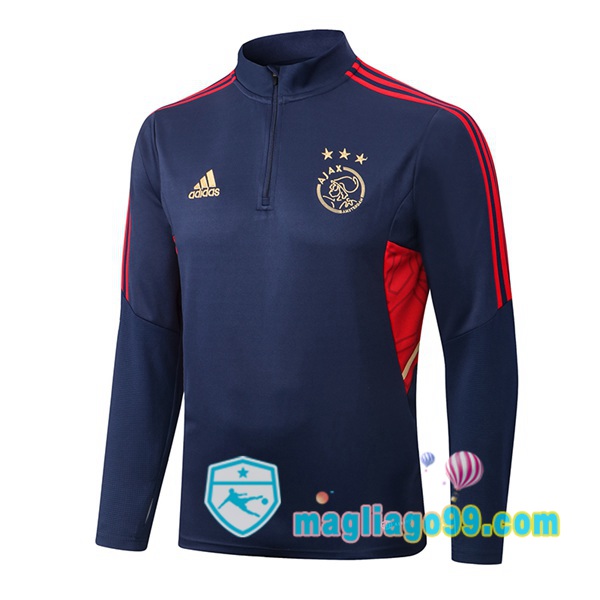 Magliago - Passione Maglie Thai Affidabili Basso Costo Online Shop | Felpe Allenamento AFC Ajax Blu 2022/2023