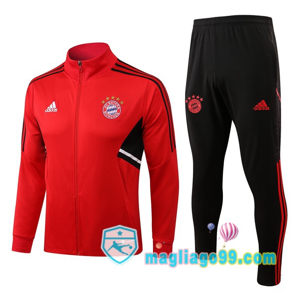 Magliago - Passione Maglie Thai Affidabili Basso Costo Online Shop | Giacca Da Allenamento Bayern Monaco Rosso 2022/2023
