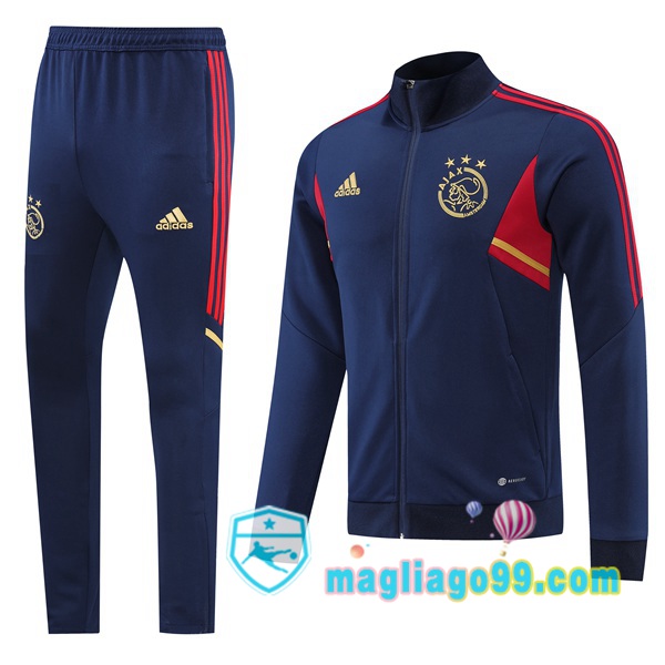 Magliago - Passione Maglie Thai Affidabili Basso Costo Online Shop | Giacca Da Allenamento AFC Ajax Blu 2022/2023