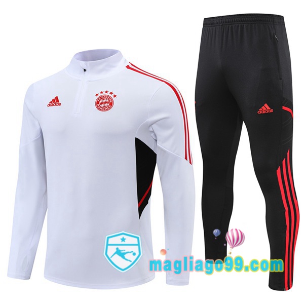 Magliago - Passione Maglie Thai Affidabili Basso Costo Online Shop | Tuta da Allenamento Bayern Monaco Bianco 2022/2023