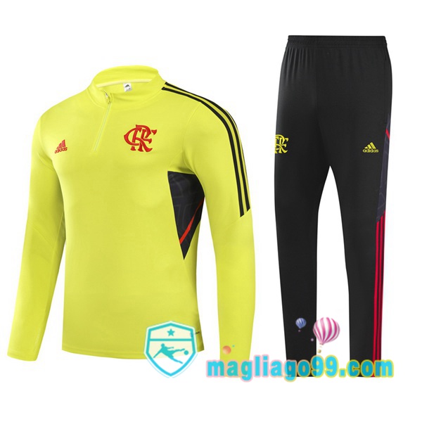 Magliago - Passione Maglie Thai Affidabili Basso Costo Online Shop | Tuta da Allenamento Flamengo Giallo 2022/2023