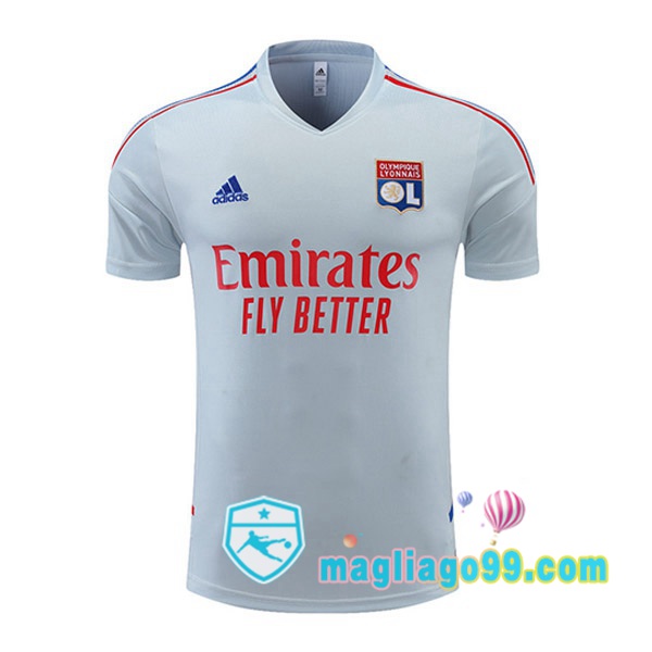 Magliago - Passione Maglie Thai Affidabili Basso Costo Online Shop | Tuta Maglie Allenamento Lyon OL Grigio 2022/2023