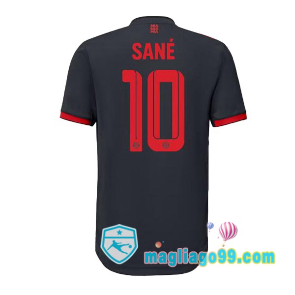 Magliago - Passione Maglie Thai Affidabili Basso Costo Online Shop | Maglia Bayern Monaco (Sané 10) Terza Nero 2022/2023