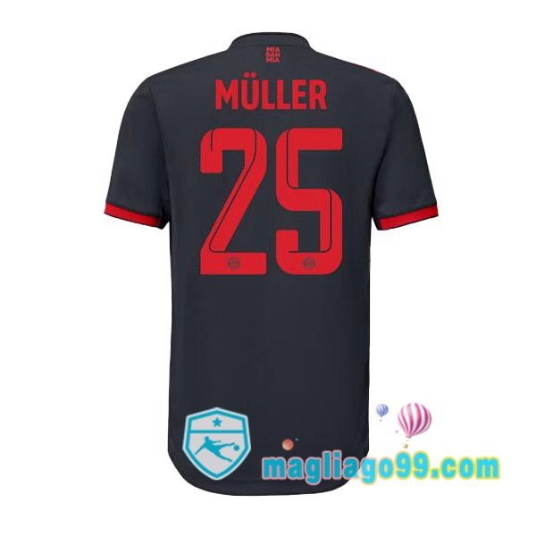 Magliago - Passione Maglie Thai Affidabili Basso Costo Online Shop | Maglia Bayern Monaco (Müller 25) Terza Nero 2022/2023