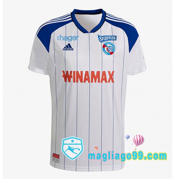 Magliago - Passione Maglie Thai Affidabili Basso Costo Online Shop | Maglia RC Strasbourg Alsace Seconda Blu Bianco 2022/2023