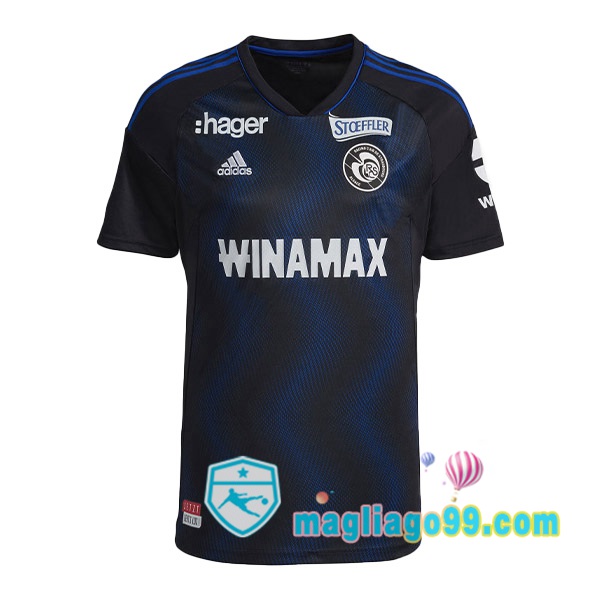 Magliago - Passione Maglie Thai Affidabili Basso Costo Online Shop | Maglia RC Strasbourg Alsace Terza Nero 2022/2023