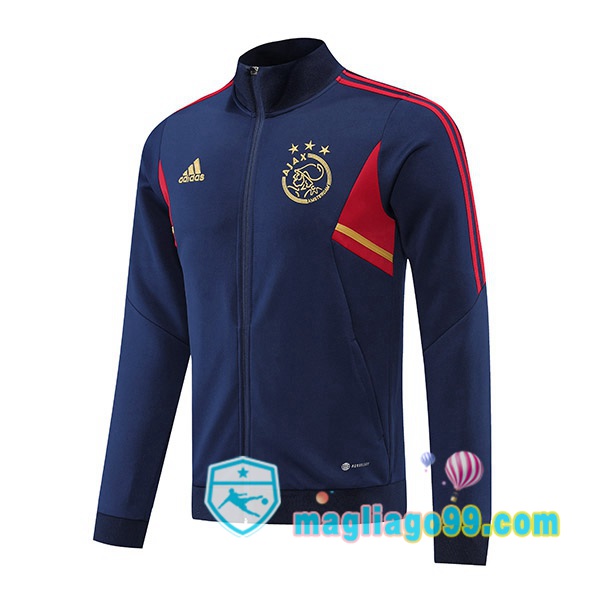 Magliago - Passione Maglie Thai Affidabili Basso Costo Online Shop | Giacca Da Allenamento AFC Ajax Blu 2022/2023