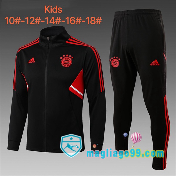 Magliago - Passione Maglie Thai Affidabili Basso Costo Online Shop | Giacca Da Allenamento Bayern Monaco Bambino Nero 2022/2023