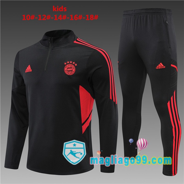 Magliago - Passione Maglie Thai Affidabili Basso Costo Online Shop | Tuta da Allenamento Bayern Monaco Bambino Nero 2022/2023