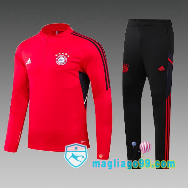 Magliago - Passione Maglie Thai Affidabili Basso Costo Online Shop | Tuta da Allenamento Bayern Monaco Bambino Rosso 2022/2023