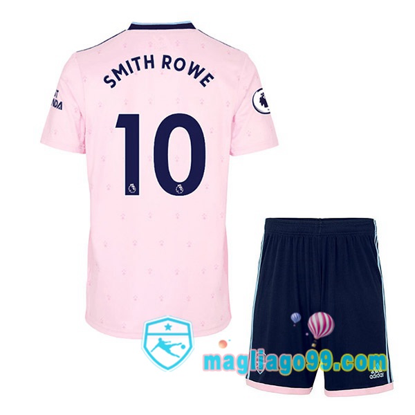 Magliago - Passione Maglie Thai Affidabili Basso Costo Online Shop | Maglia Arsenal (SMITH ROWE 10) Bambino Seconda Rosa 2022/2023