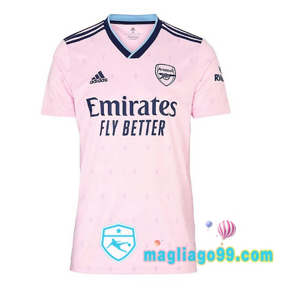 Magliago - Passione Maglie Thai Affidabili Basso Costo Online Shop | Maglia Arsenal Terza Rosa Blu 2022/2023