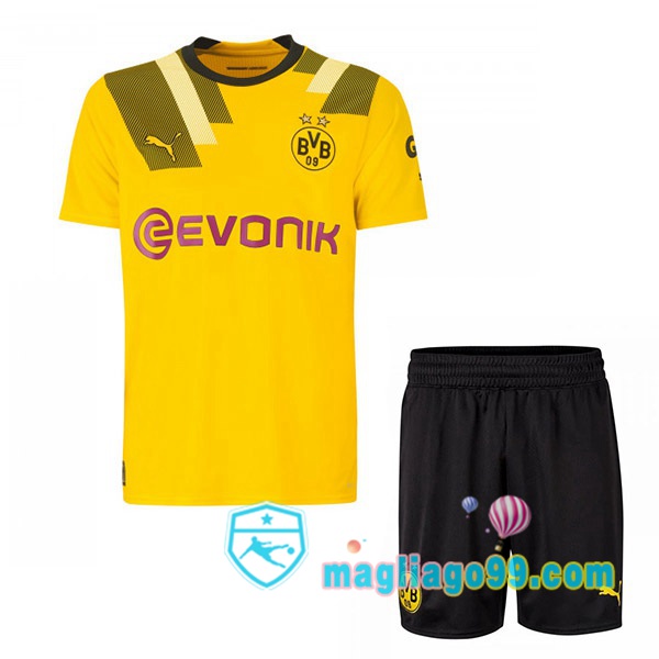 Magliago - Passione Maglie Thai Affidabili Basso Costo Online Shop | Maglia Dortmund BVB Bambino CUP Giallo 2022/2023