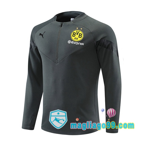 Magliago - Passione Maglie Thai Affidabili Basso Costo Online Shop | Felpe Allenamento Dortmund BVB Grigio 2022/2023