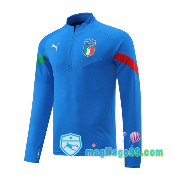 Magliago - Passione Maglie Thai Affidabili Basso Costo Online Shop | Felpe Allenamento Italia Blu 2022/2023