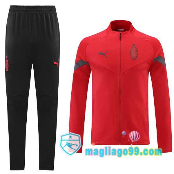 Magliago - Passione Maglie Thai Affidabili Basso Costo Online Shop | Giacca Da Allenamento AC Milan Rosso 2022/2023