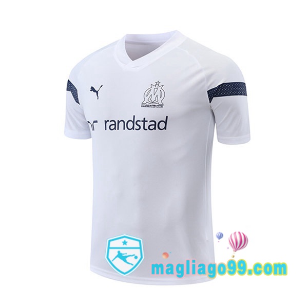 Magliago - Passione Maglie Thai Affidabili Basso Costo Online Shop | Tuta Maglie Allenamento Marsiglia OM Bianco 2022/2023