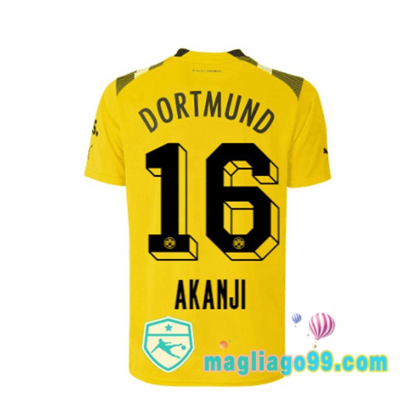 Magliago - Passione Maglie Thai Affidabili Basso Costo Online Shop | Maglia Dortmund BVB (Akanji 16) CUP Giallo 2022/2023