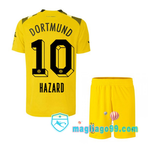 Magliago - Passione Maglie Thai Affidabili Basso Costo Online Shop | Maglia Dortmund BVB (Hazard 10) Bambino CUP Giallo 2022/2023