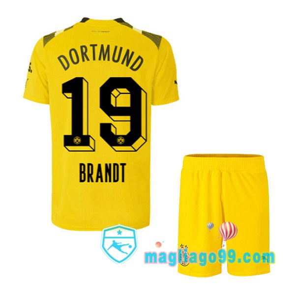 Magliago - Passione Maglie Thai Affidabili Basso Costo Online Shop | Maglia Dortmund BVB (Brandt 19) Bambino CUP Giallo 2022/2023