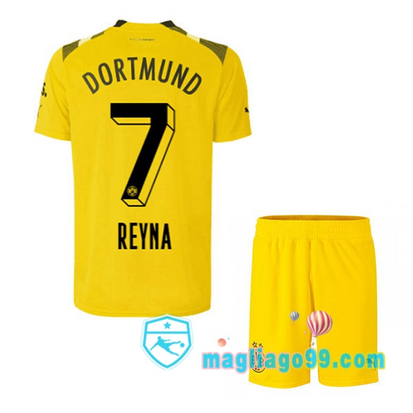 Magliago - Passione Maglie Thai Affidabili Basso Costo Online Shop | Maglia Dortmund BVB (Reyna 7) Bambino CUP Giallo 2022/2023
