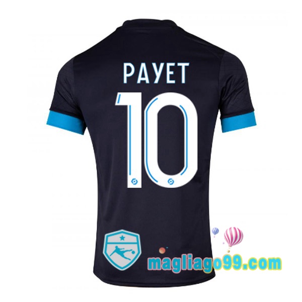 Magliago - Passione Maglie Thai Affidabili Basso Costo Online Shop | Maglia Marsiglia OM (PAYET 10) Seconda Nero 2022/2023