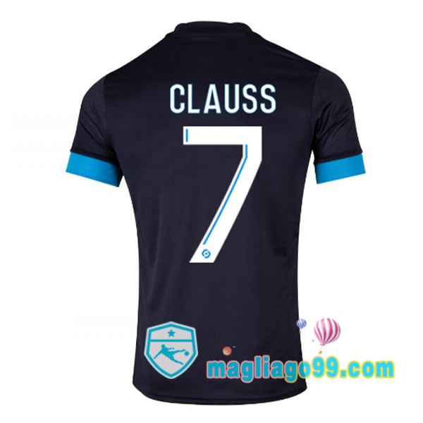 Magliago - Passione Maglie Thai Affidabili Basso Costo Online Shop | Maglia Marsiglia OM (CLAUSS 7) Seconda Nero 2022/2023