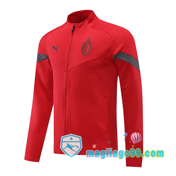Magliago - Passione Maglie Thai Affidabili Basso Costo Online Shop | Giacca Da Allenamento AC Milan Rosso 2022/2023
