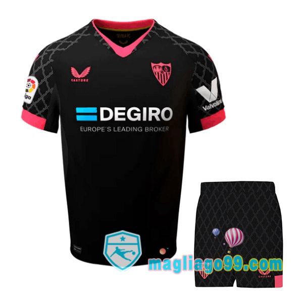 Magliago - Passione Maglie Thai Affidabili Basso Costo Online Shop | Maglia Sevilla FC Bambino Terza Nero 2022/2023
