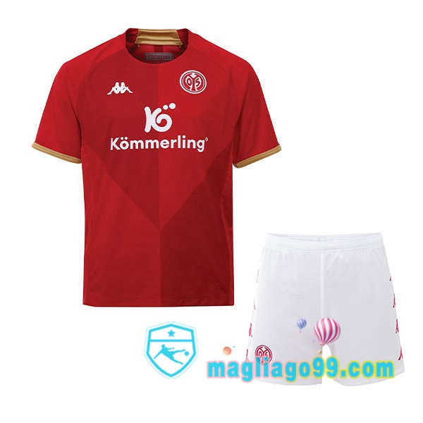 Magliago - Passione Maglie Thai Affidabili Basso Costo Online Shop | Maglia FSV Mainz 05 Bambino Prima Rosso 2022/2023