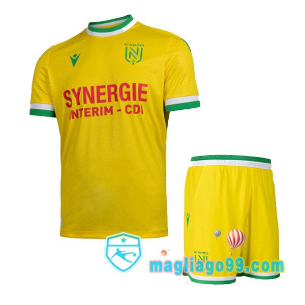 Magliago - Passione Maglie Thai Affidabili Basso Costo Online Shop | Maglia FC Nantes Bambino Prima Giallo 2022/2023