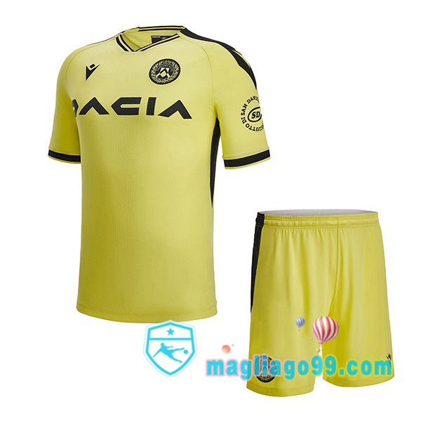 Magliago - Passione Maglie Thai Affidabili Basso Costo Online Shop | Maglia Udinese Calcio Bambino Seconda Nero Giallo 2022/2023