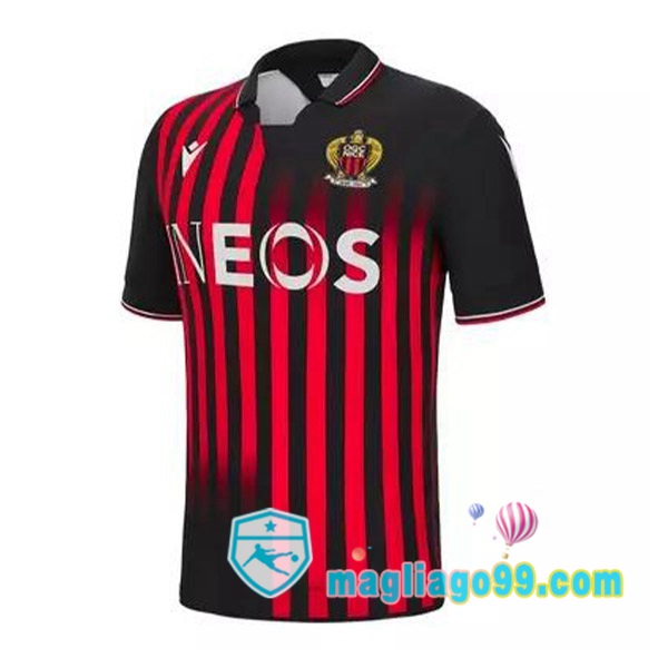 Magliago - Passione Maglie Thai Affidabili Basso Costo Online Shop | Maglia OGC Nice Prima Rosso Nero 2022/2023