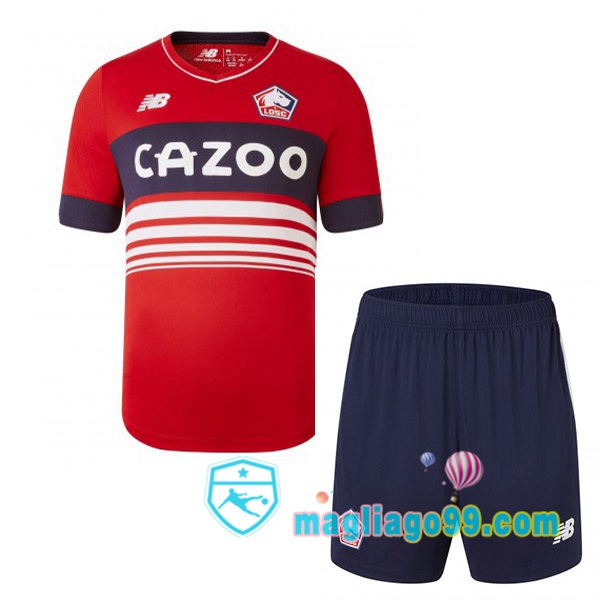 Magliago - Passione Maglie Thai Affidabili Basso Costo Online Shop | Maglia Lille OSC Bambino Prima Rosso 2022/2023