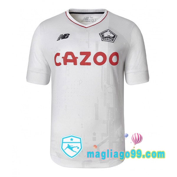 Magliago - Passione Maglie Thai Affidabili Basso Costo Online Shop | Maglia Lille OSC Seconda Bianco 2022/2023