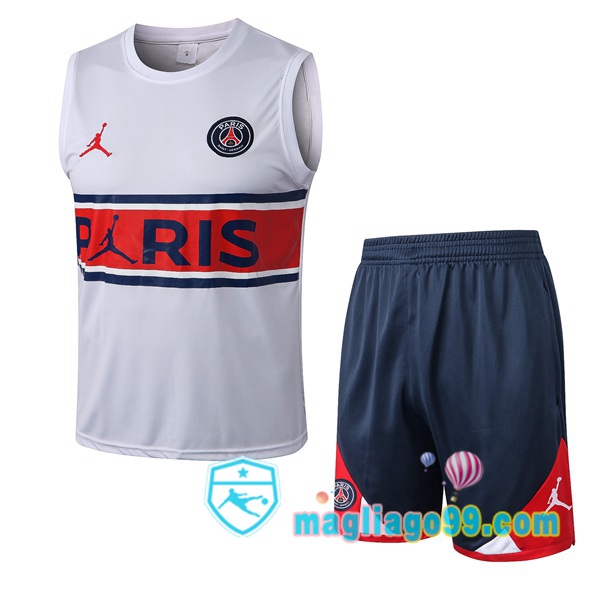 Magliago - Passione Maglie Thai Affidabili Basso Costo Online Shop | Gilet Calcio Paris PSG + Shorts Bianco 2022/2023