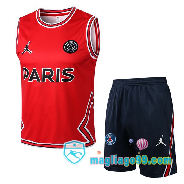 Magliago - Passione Maglie Thai Affidabili Basso Costo Online Shop | Gilet Calcio Paris PSG + Shorts Rosso 2022/2023