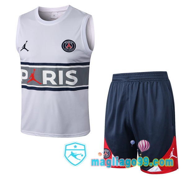 Magliago - Passione Maglie Thai Affidabili Basso Costo Online Shop | Gilet Calcio Paris PSG + Shorts Bianco 2022/2023