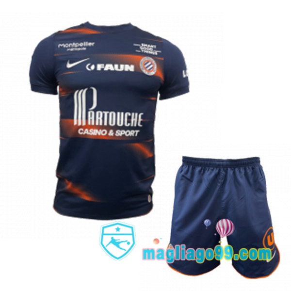 Magliago - Passione Maglie Thai Affidabili Basso Costo Online Shop | Maglia Montpellier HSC Bambino Prima Nero 2022/2023