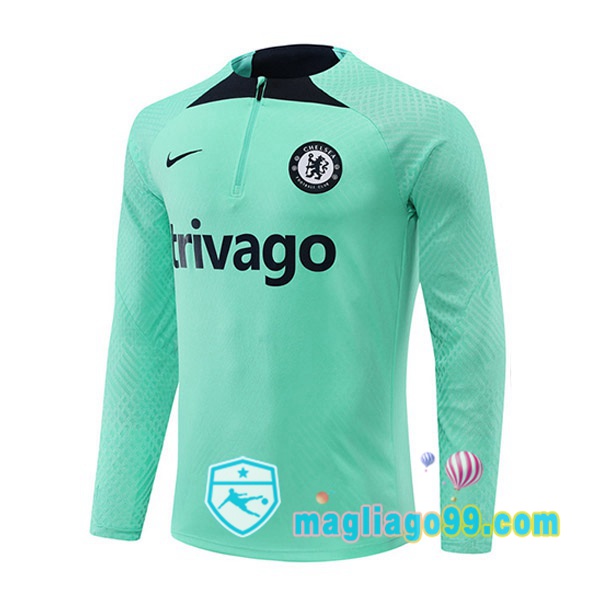 Magliago - Passione Maglie Thai Affidabili Basso Costo Online Shop | Felpe Allenamento FC Chelsea Verde 2022/2023