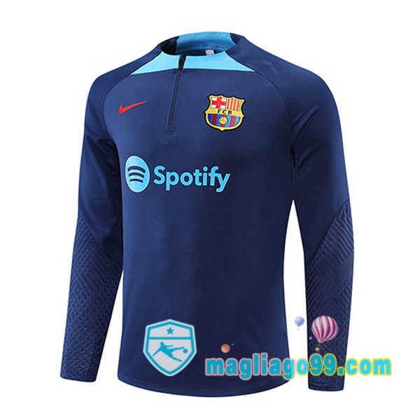 Magliago - Passione Maglie Thai Affidabili Basso Costo Online Shop | Felpe Allenamento FC Barcellona Blu 2022/2023