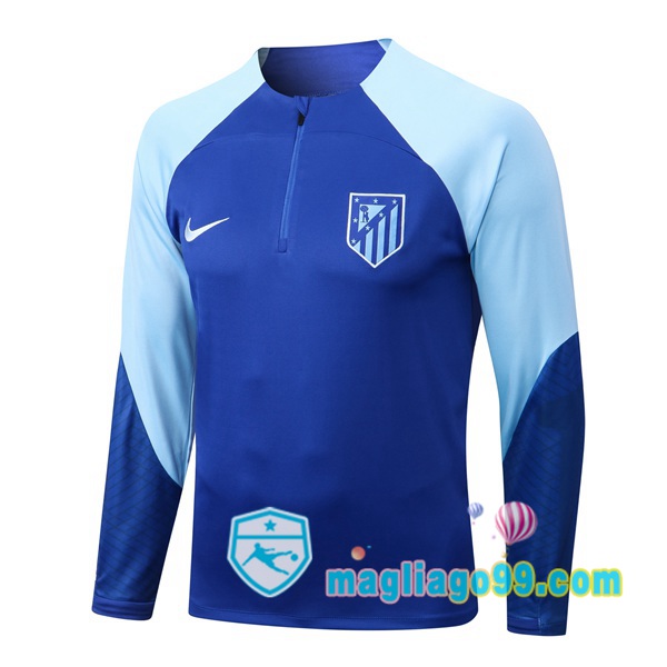 Magliago - Passione Maglie Thai Affidabili Basso Costo Online Shop | Felpe Allenamento Atletico Madrid Blu 2022/2023