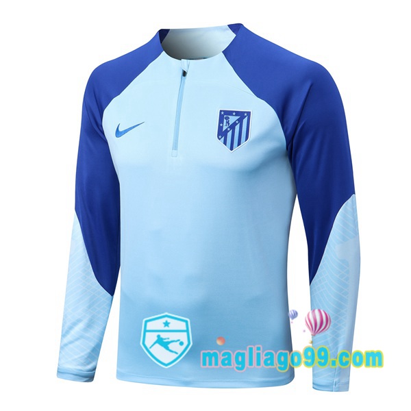 Magliago - Passione Maglie Thai Affidabili Basso Costo Online Shop | Felpe Allenamento Atletico Madrid Blu 2022/2023