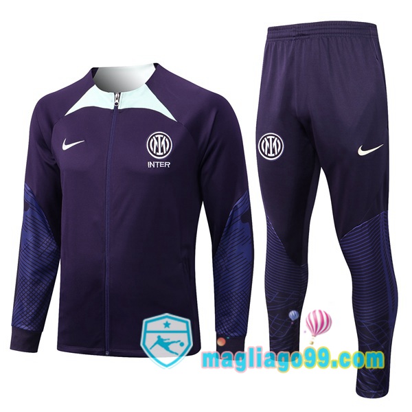 Magliago - Passione Maglie Thai Affidabili Basso Costo Online Shop | Giacca Da Allenamento Inter Milan Porpora 2022/2023
