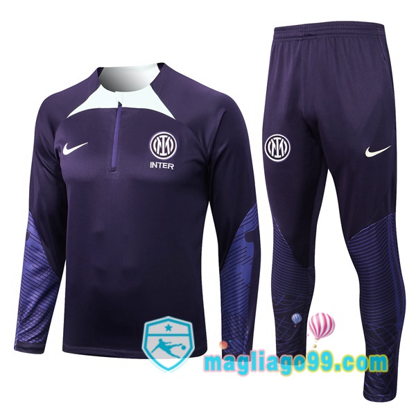 Magliago - Passione Maglie Thai Affidabili Basso Costo Online Shop | Tuta da Allenamento Inter Milan Porpora 2022/2023