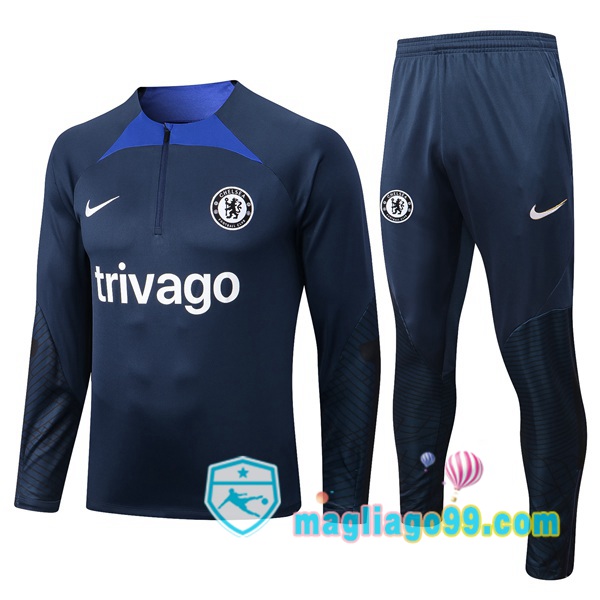 Magliago - Passione Maglie Thai Affidabili Basso Costo Online Shop | Tuta da Allenamento FC Chelsea Blu 2022/2023