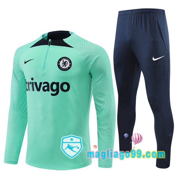 Magliago - Passione Maglie Thai Affidabili Basso Costo Online Shop | Tuta da Allenamento FC Chelsea Verde 2022/2023