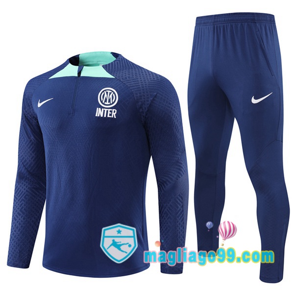 Magliago - Passione Maglie Thai Affidabili Basso Costo Online Shop | Tuta da Allenamento Inter Milan Blu 2022/2023